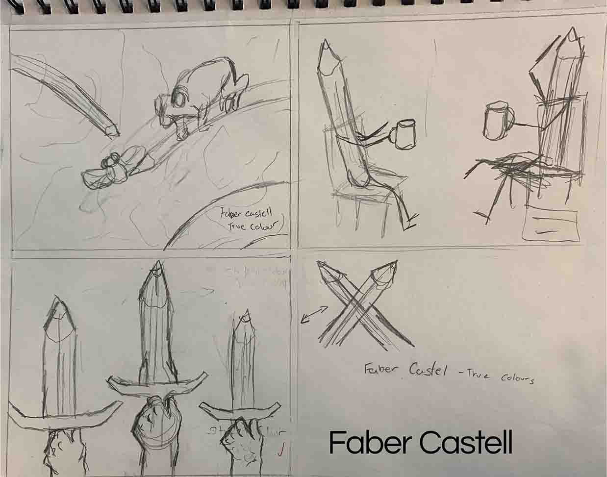 thumbnails for alternative brands 2-page Faber Castell ad